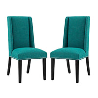 Modway Baron Chaises de salle à manger rembourrées en tissu (lot de 2)