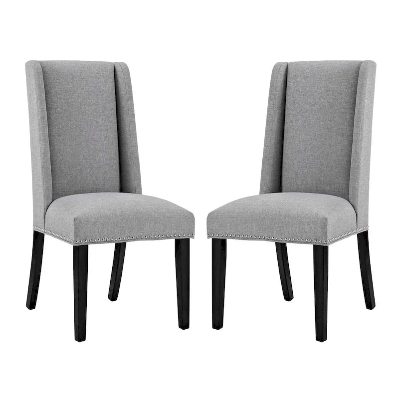 Modway Baron Chaises de salle à manger rembourrées en tissu (lot de 2)