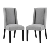 Modway Baron Chaises de salle à manger rembourrées en tissu (lot de 2)