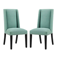 Modway Baron Chaises de salle à manger rembourrées en tissu (lot de 2)