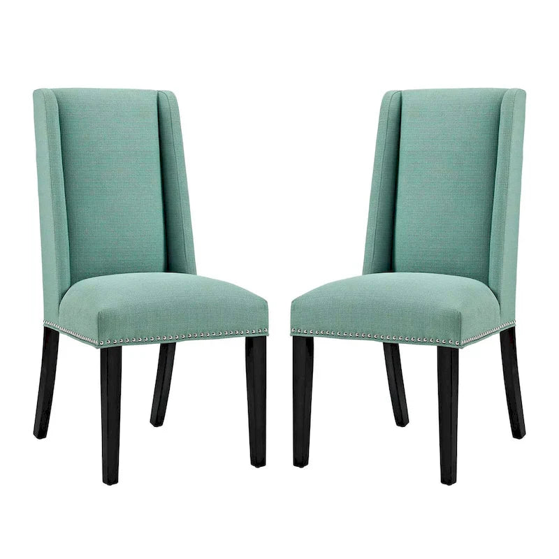 Modway Baron Chaises de salle à manger rembourrées en tissu (lot de 2)