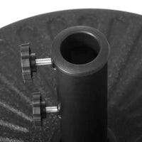 WestinTrends Base de parasol ronde remplissable 20 po, robuste, avec bouton reglable et support de mât