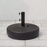 WestinTrends Base de parasol ronde remplissable 20 po, robuste, avec bouton reglable et support de mât