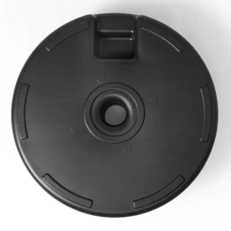 WestinTrends Base de parasol ronde remplissable 20 po, robuste, avec bouton reglable et support de mât