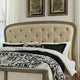 Tête de lit panneau capitonné style ferme Americana taupe poussiéreux taille Queen