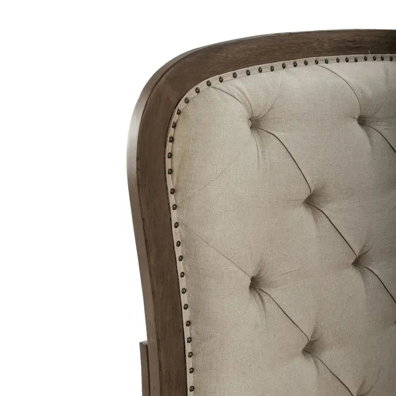 Tête de lit panneau capitonné style ferme Americana taupe poussiéreux taille Queen