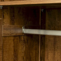Armoire haute 70.87 pouces avec 2 portes, 2 tiroirs et 5 espaces de rangement