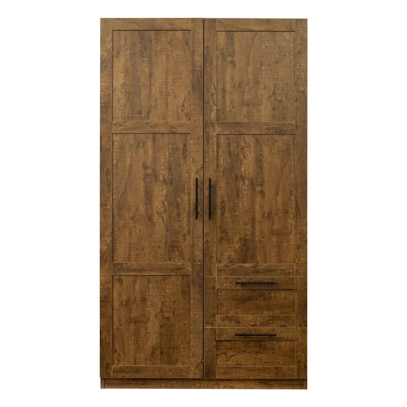 Armoire haute 70.87 pouces avec 2 portes, 2 tiroirs et 5 espaces de rangement