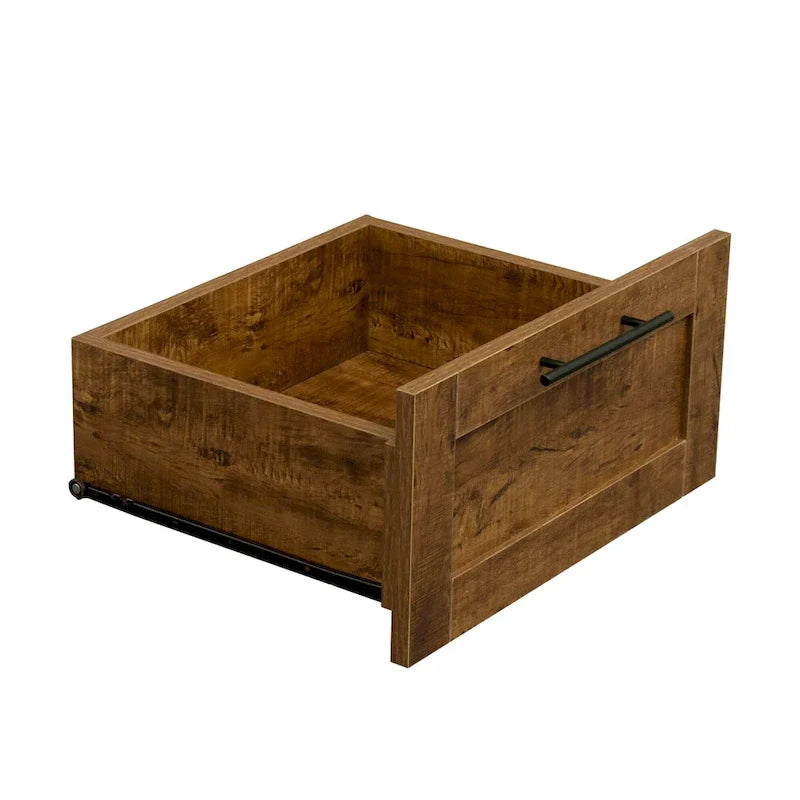 Armoire haute 70.87 pouces avec 2 portes, 2 tiroirs et 5 espaces de rangement