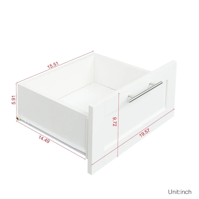 Armoire haute 70.87 pouces avec 2 portes, 2 tiroirs et 5 espaces de rangement