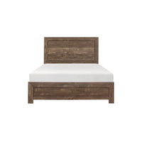Ensemble de chambre à coucher 3 pièces Tabina marron rustique et moderne