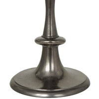 Table d'appoint style métal tourné en aluminium - Noir - Roche River Decor - 18L x 18P x 23H
