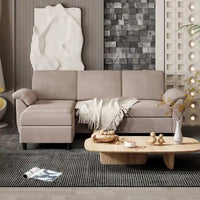 Canapé Sectionnel Futzca, 3 Places Forme L avec Coussins Amovibles