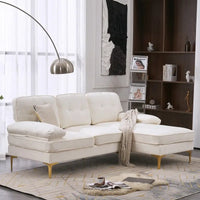 Canapé modulaire d'intérieur trois places simple et élégant