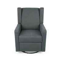 Fauteuil Inclinable Pivotant Rembourré Contemporain Hounker par Christopher Knight Home