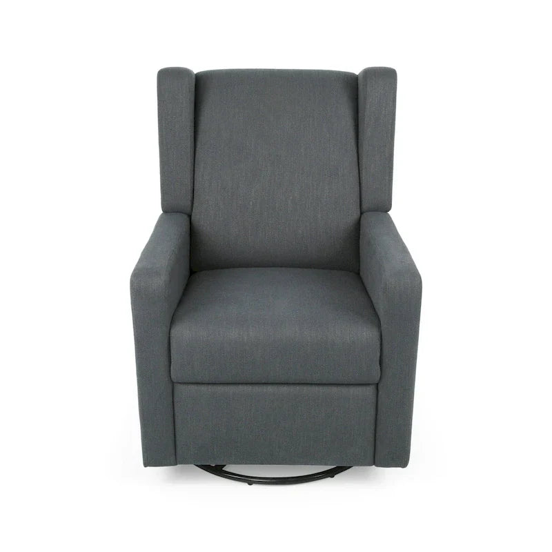 Fauteuil Inclinable Pivotant Rembourré Contemporain Hounker par Christopher Knight Home
