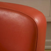 Fauteuil pivotant club à oreilles en cuir reconstitué Angelo par Christopher Knight Home