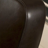 Fauteuil pivotant club à oreilles en cuir reconstitué Angelo par Christopher Knight Home