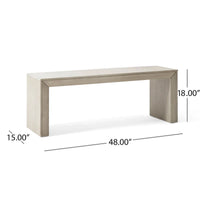Banc de salle à manger en bois d'acacia Palston Farmhouse par Christopher Knight Home