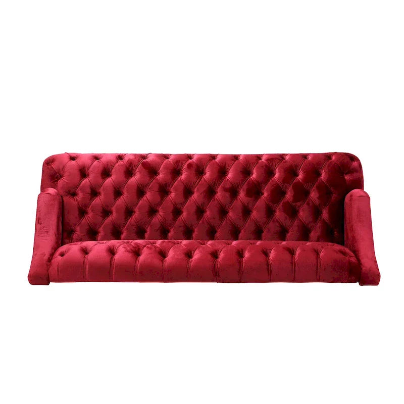 Canapé Adelia en velours capitonné style moderne glamour de Christopher Knight Home