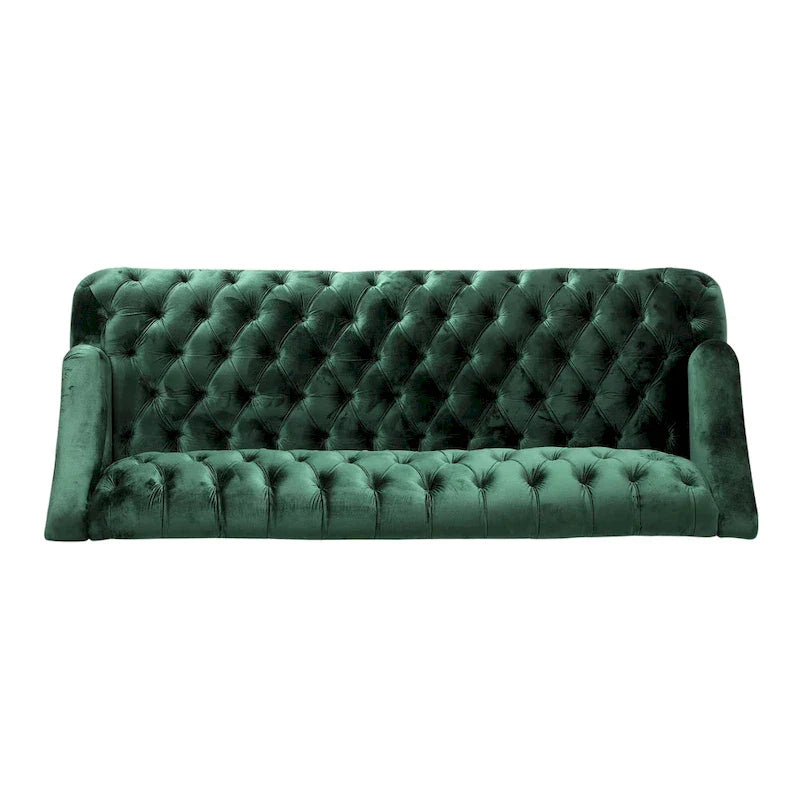 Canapé Adelia en velours capitonné style moderne glamour de Christopher Knight Home