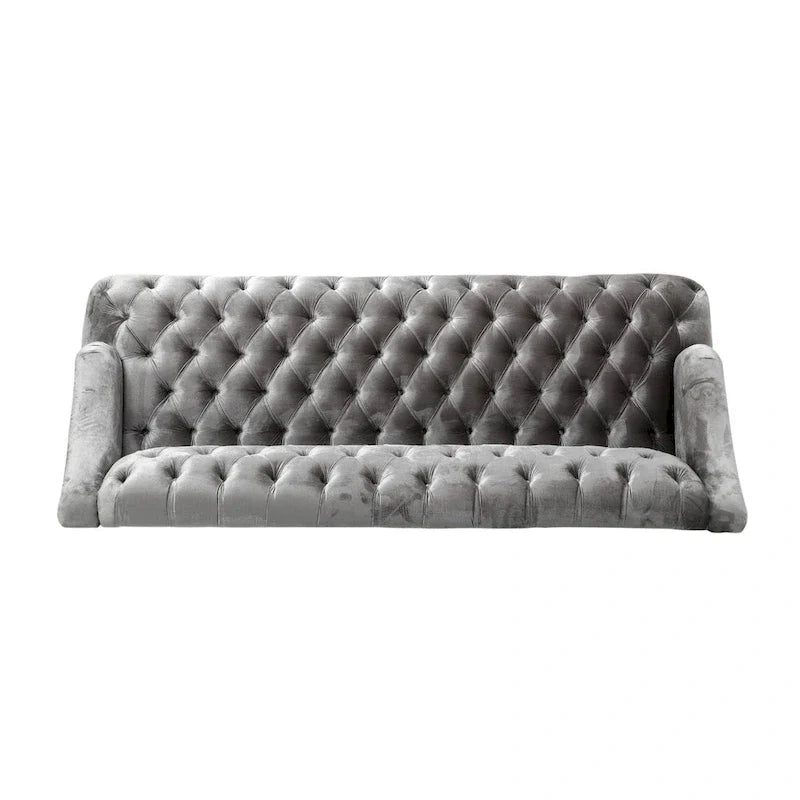 Canapé Adelia en velours capitonné style moderne glamour de Christopher Knight Home