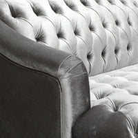 Canapé Adelia en velours capitonné style moderne glamour de Christopher Knight Home