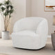 Fauteuil Club Pivotant Rembourré en Boucle Texturé Mokena par Christopher Knight Home