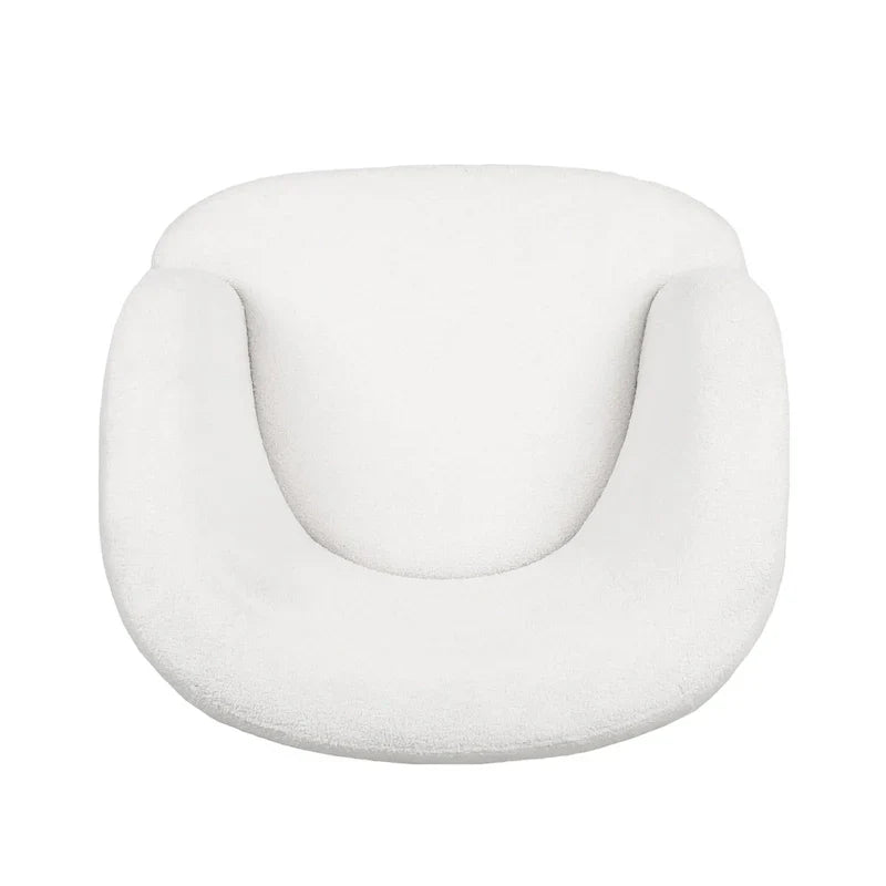 Fauteuil Club Pivotant Rembourré en Boucle Texturé Mokena par Christopher Knight Home
