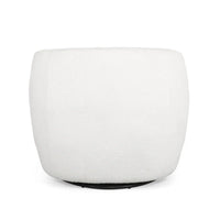 Fauteuil Club Pivotant Rembourré en Boucle Texturé Mokena par Christopher Knight Home