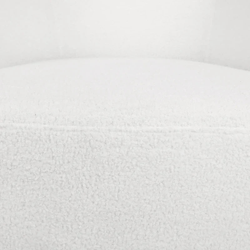 Fauteuil Club Pivotant Rembourré en Boucle Texturé Mokena par Christopher Knight Home
