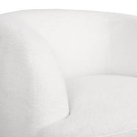 Fauteuil Club Pivotant Rembourré en Boucle Texturé Mokena par Christopher Knight Home
