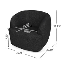 Fauteuil Club Pivotant Rembourré en Boucle Texturé Mokena par Christopher Knight Home