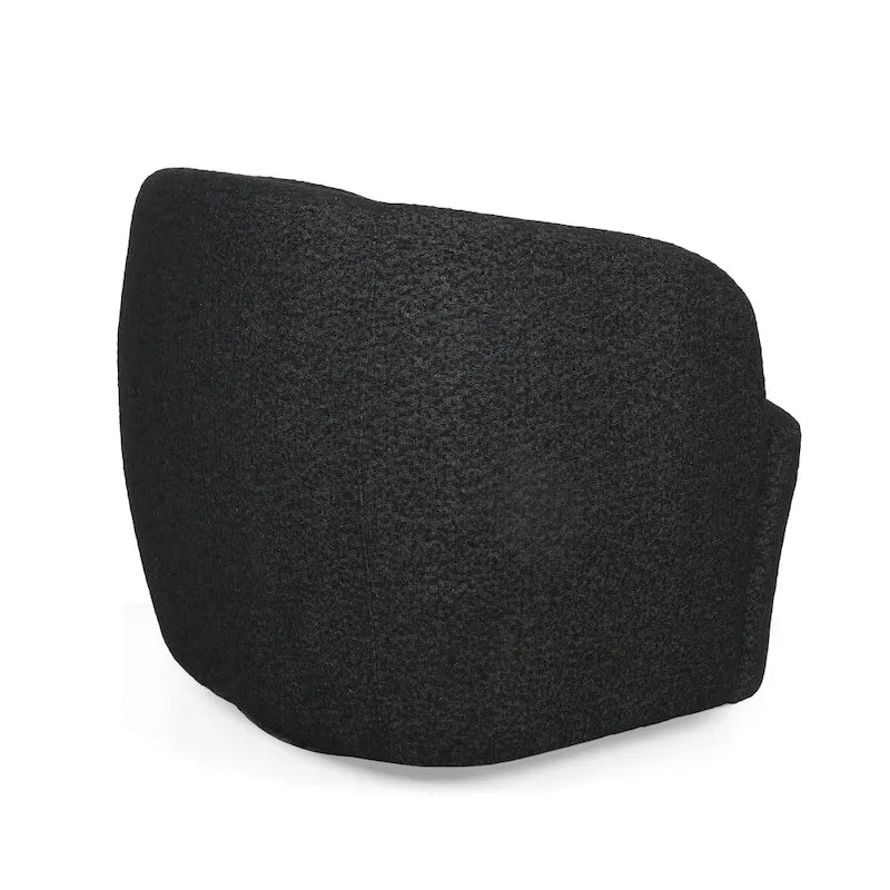 Fauteuil Club Pivotant Rembourré en Boucle Texturé Mokena par Christopher Knight Home