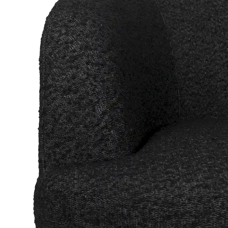 Fauteuil Club Pivotant Rembourré en Boucle Texturé Mokena par Christopher Knight Home