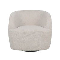 Fauteuil Club Pivotant Rembourré en Boucle Texturé Mokena par Christopher Knight Home