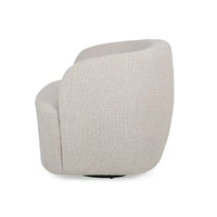 Fauteuil Club Pivotant Rembourré en Boucle Texturé Mokena par Christopher Knight Home
