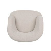 Fauteuil Club Pivotant Rembourré en Boucle Texturé Mokena par Christopher Knight Home