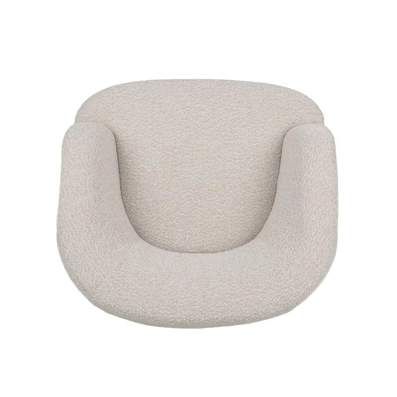 Fauteuil Club Pivotant Rembourré en Boucle Texturé Mokena par Christopher Knight Home