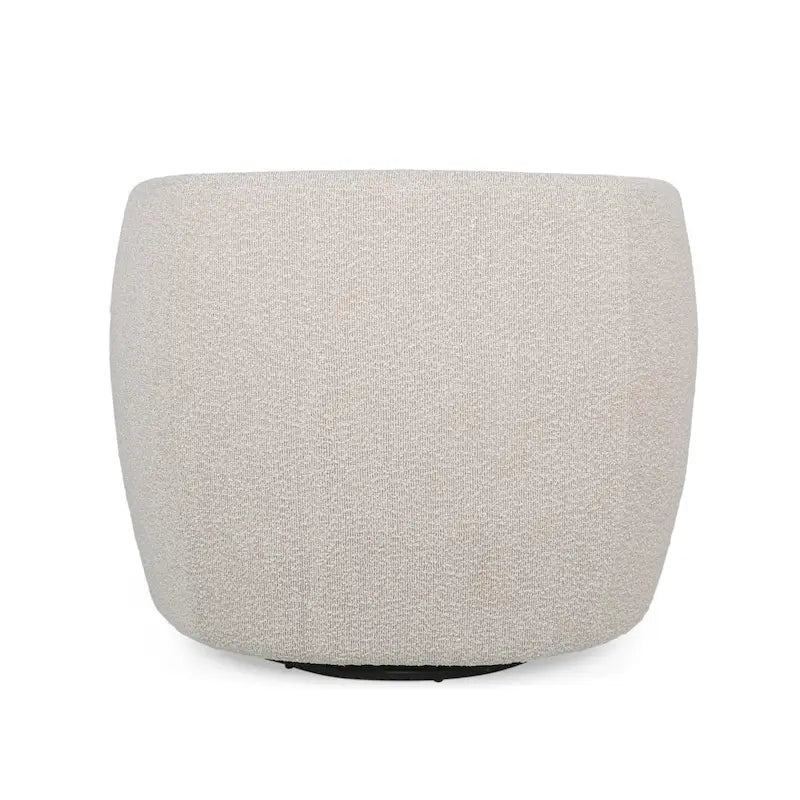 Fauteuil Club Pivotant Rembourré en Boucle Texturé Mokena par Christopher Knight Home