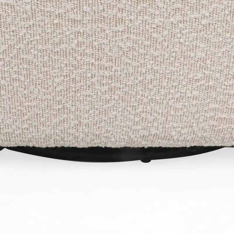 Fauteuil Club Pivotant Rembourré en Boucle Texturé Mokena par Christopher Knight Home