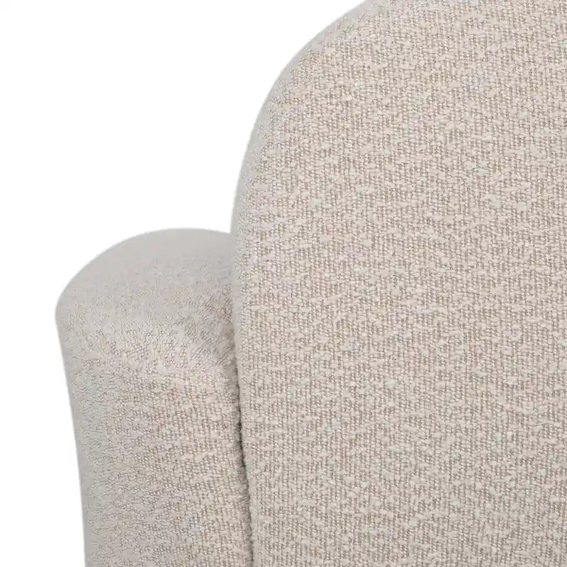 Fauteuil Club Pivotant Rembourré en Boucle Texturé Mokena par Christopher Knight Home