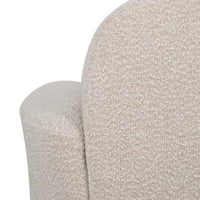 Fauteuil Club Pivotant Rembourré en Boucle Texturé Mokena par Christopher Knight Home