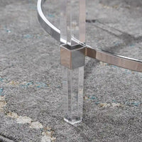 Table basse ronde en verre Elowen par Christopher Knight Home - 35,5 L x 35,5 L x 18 H