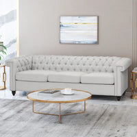 Canapé Chesterfield capitonné gris Parkhurst de Christopher Knight Home