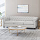Canapé Chesterfield capitonné gris Parkhurst de Christopher Knight Home