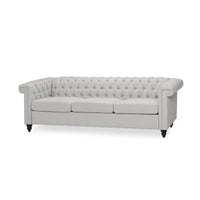 Canapé Chesterfield capitonné gris Parkhurst de Christopher Knight Home