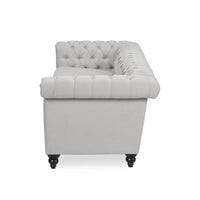 Canapé Chesterfield capitonné gris Parkhurst de Christopher Knight Home