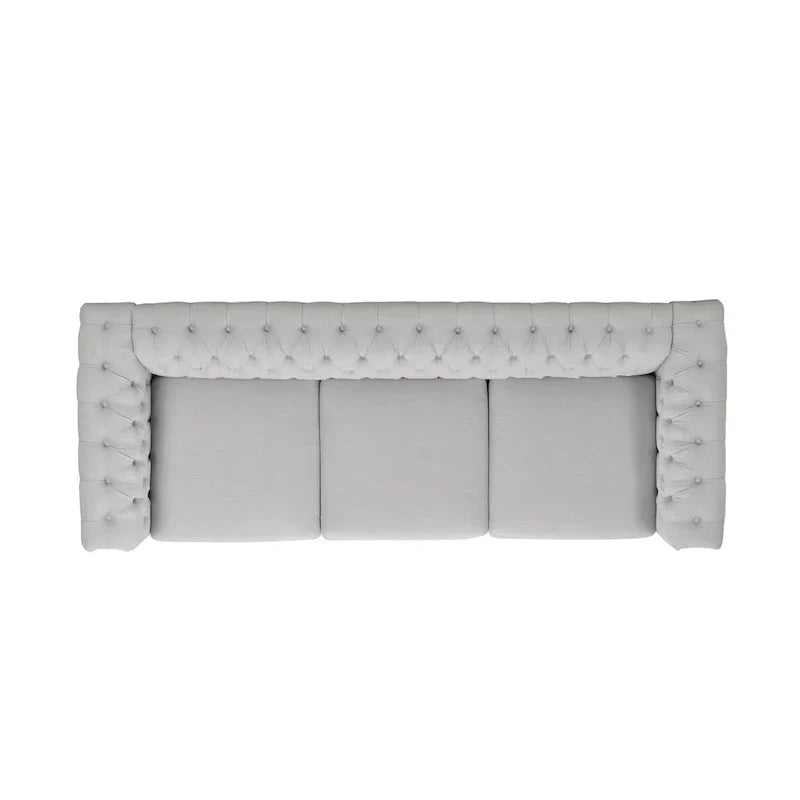 Canapé Chesterfield capitonné gris Parkhurst de Christopher Knight Home