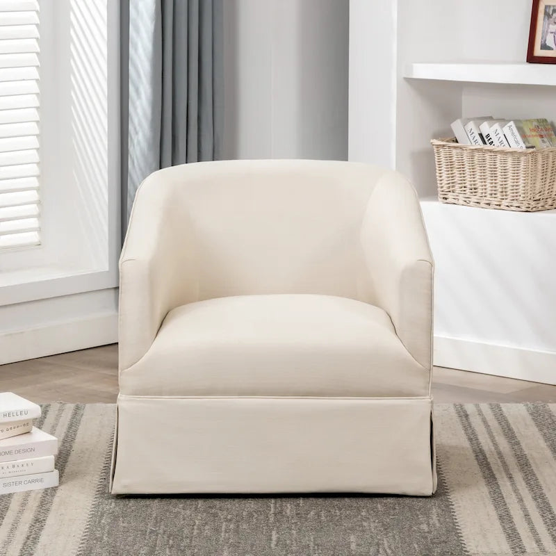 Fauteuil pivotant en tissu Elayne de Greyson Living